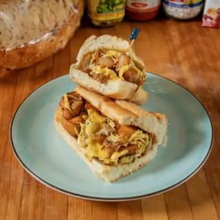 Potato and Egg Sandwich