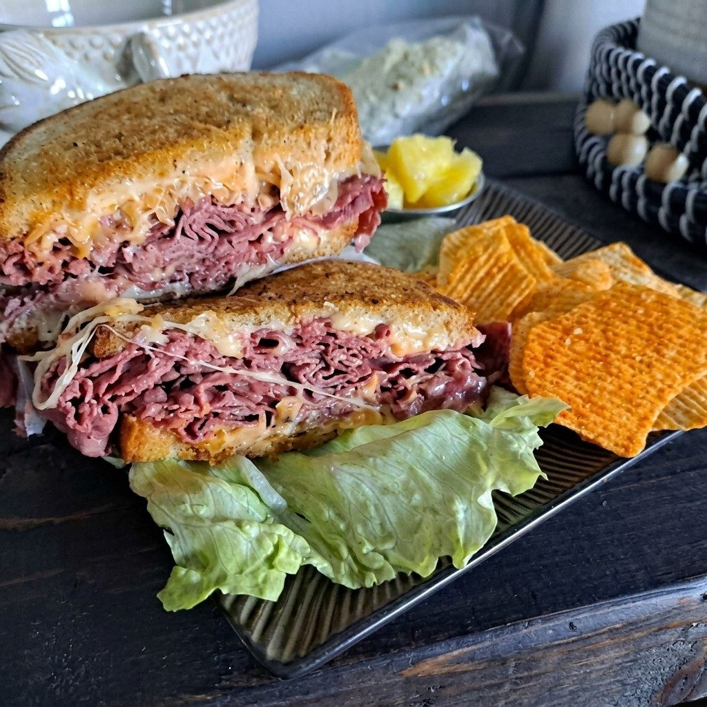 Grilled Reuben.